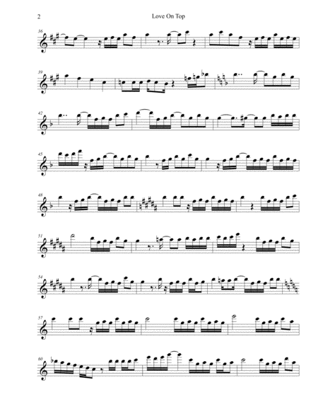 Love On Top Bari Sax Page 2