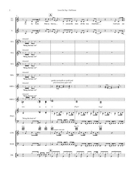 Love On Top Combo Parts For Ssa Choral Page 2