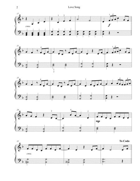 Love Song Easy Piano Early Intermediate Page 2