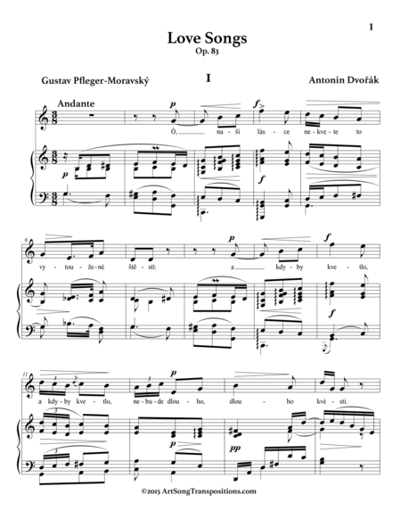 Love Songs Op 83 Transposed Down One Whole Step Page 2