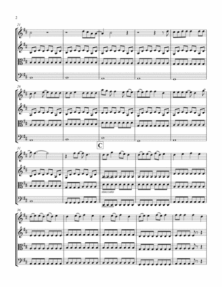 Love Story String Quartet Solo Violin Page 2