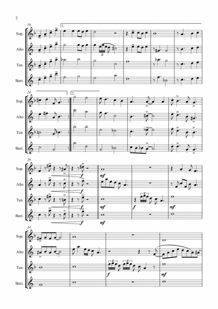 Love Walked In From Goldwyn Follies Saxophone Quartet Page 2