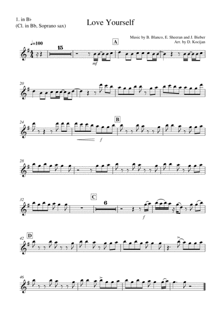 Love Yourself By Justin Bieber Woodwind Ensemble Page 2