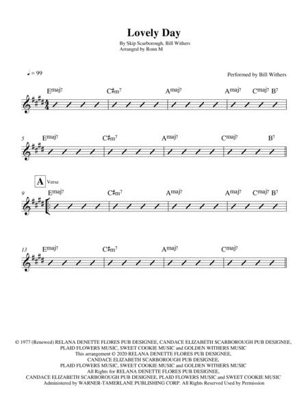 Lovely Day Chord Guide Performed By Bill Withers Page 2