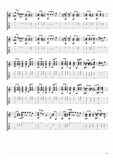 Lovely Day Solo Fingerstyle Guitar Page 2