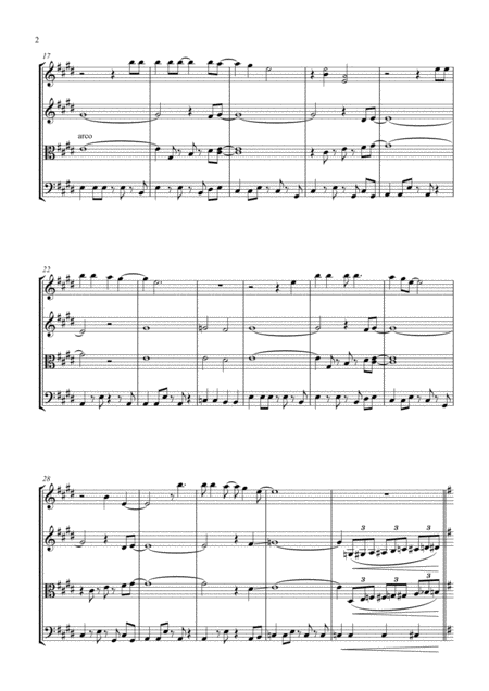 Lovely Day String Quartet Page 2