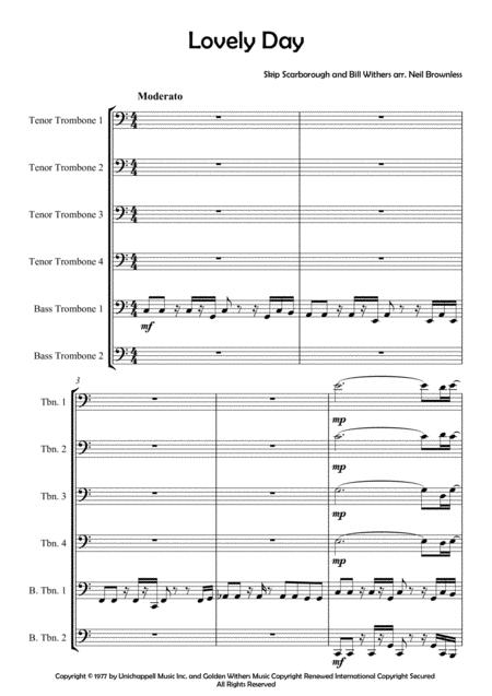 Lovely Day Trombone Sextet Page 2