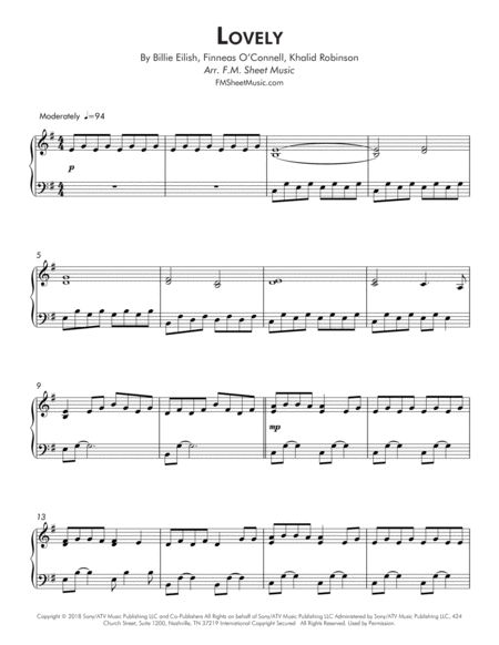 Lovely Early Intermediate Piano Page 2