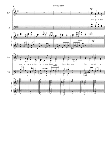 Lovely Infant Satb Voices Page 2