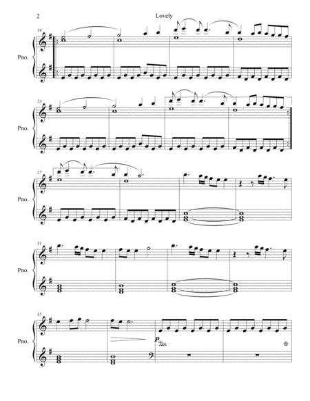 Lovely Piano Solo Page 2