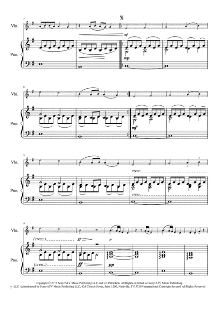 Lovely Violin With Piano Accompaniment Page 2
