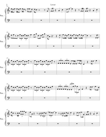 Lover Easy Key Of C Piano Page 2