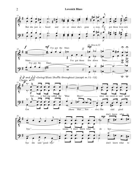 Lovesick Blues Male Barbershop Arr Robert Rund Page 2