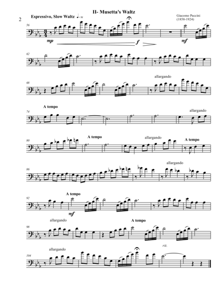 Low Brass Three Famous Opera Arias All Parts Page 2