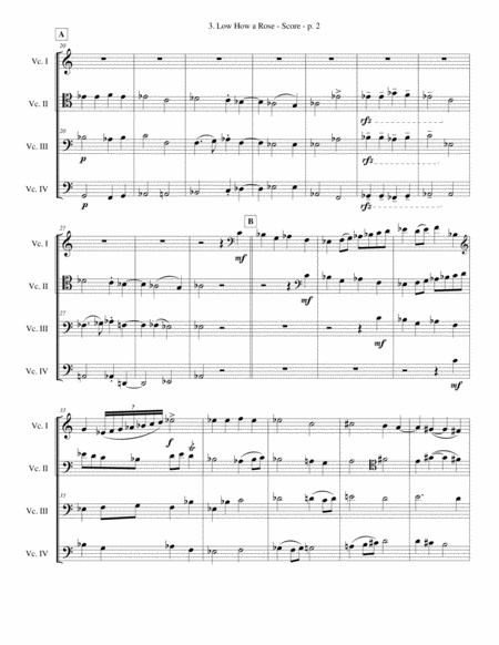 Low How A Rose Cello Quartet Advanced Page 2