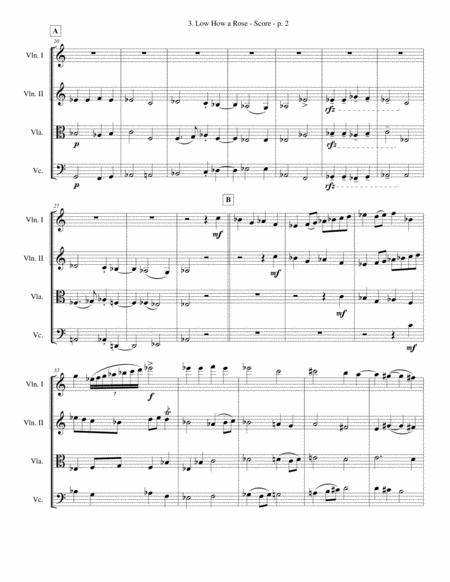 Low How A Rose String Quartet Advanced Page 2