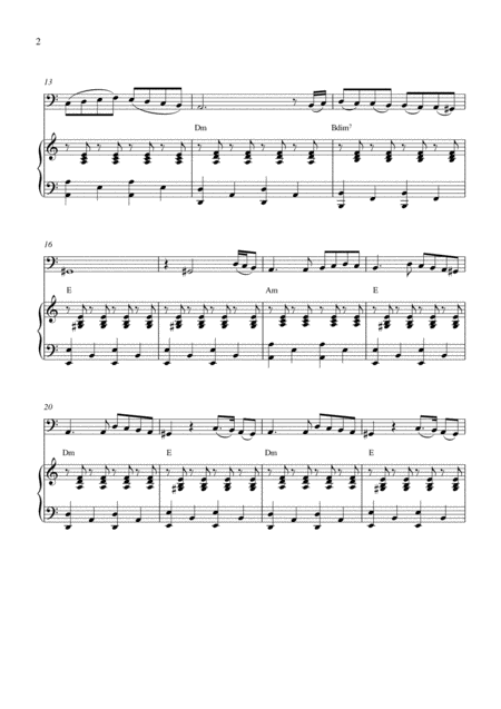 Lule Malesore My Mountain Flower Bassoon Solo And Piano Accompaniment Page 2