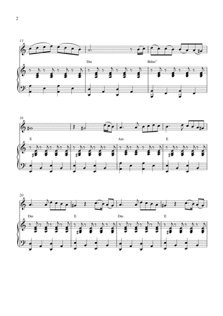 Lule Malesore My Mountain Flower Oboe Solo And Piano Accompaniment Page 2