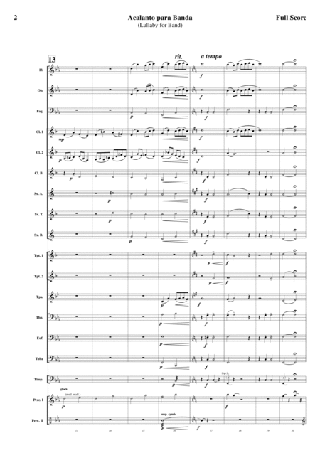 Lullaby For Band Score And Parts Page 2