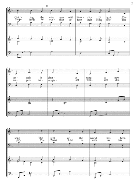 Lullaby Of Love A Christmas Song For Satb Choir Page 2