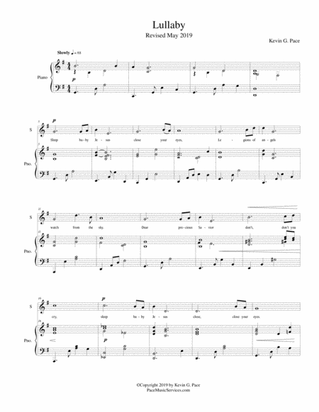 Lullaby Original Satb Choir With Piano Accompaniment Page 2