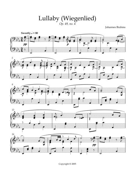 Lullaby Wiegenlied Page 2