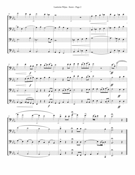 Lustwins Wijsa For Trombone Or Low Brass Quartet Page 2