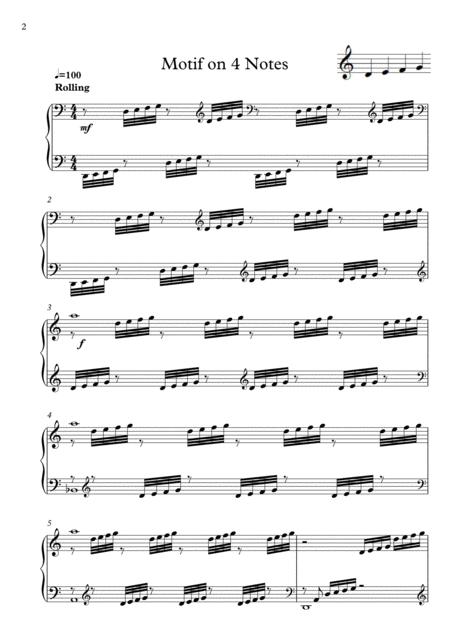 Lyrical Pieces Motif On 4 Notes Page 2