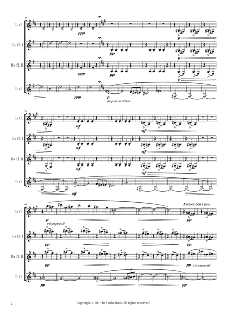 Ma Mre L Oye Iv Les Entretiens De La Belle Et De La Bte For Clarinet Quartet Page 2
