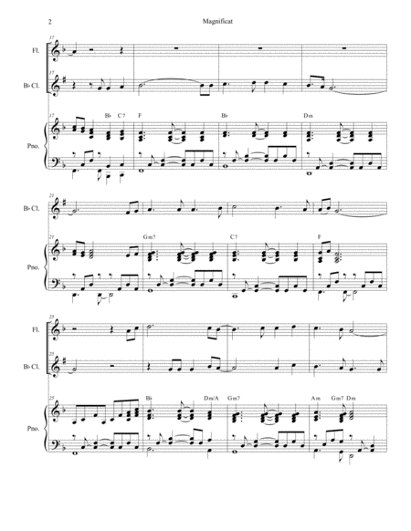 Magnificat Duet For Flute And Bb Clarinet Page 2