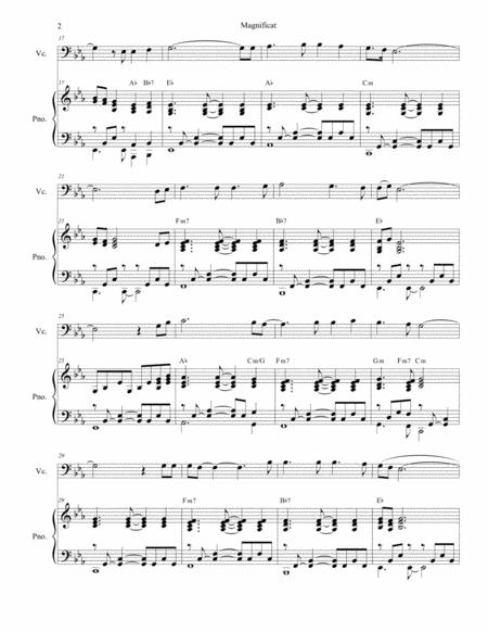 Magnificat For Cello Solo And Piano Page 2