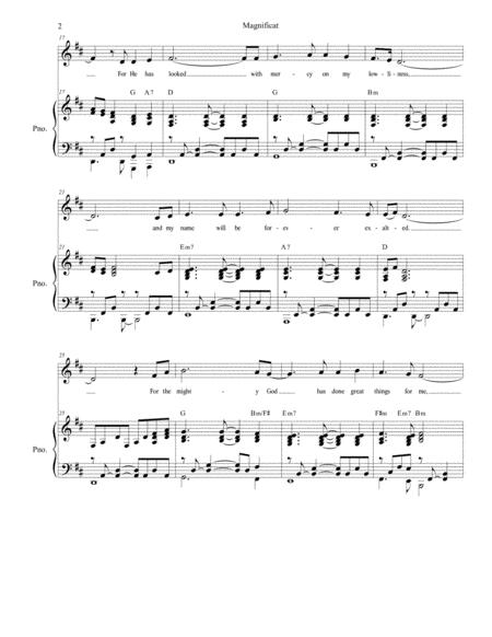 Magnificat For Unison Choir Page 2