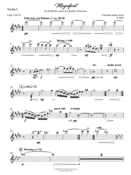 Magnificat Nunc Dimittis Instrumental Parts Choral Score Page 2