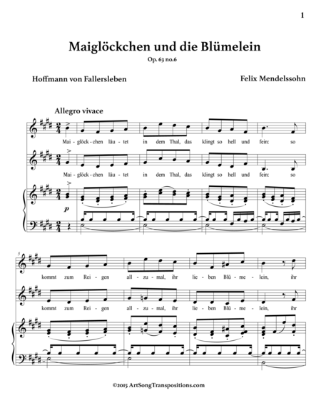 Maiglckchen Und Die Blmelein Op 63 No 6 E Major Page 2