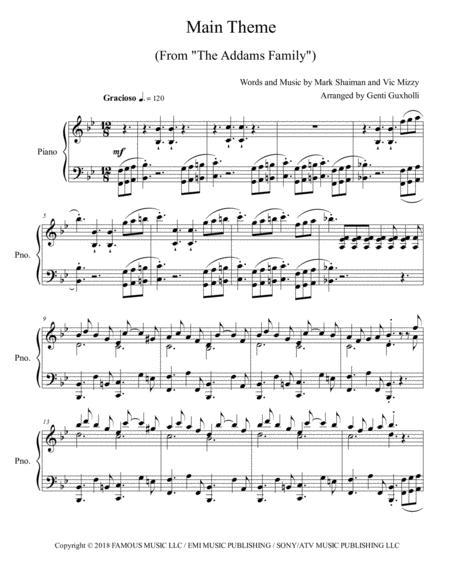 Main Theme From The Addams Family Page 2