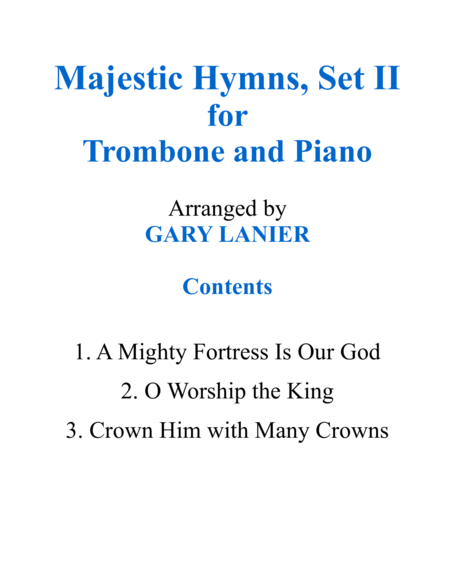 Majestic Hymns Set Ii Duets For Trombone Piano Page 2