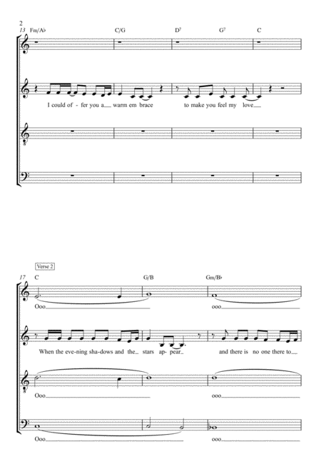 Make You Feel My Love Satb Page 2