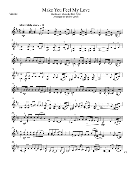 Make You Feel My Love Solo Violin For Violin Solo Page 2