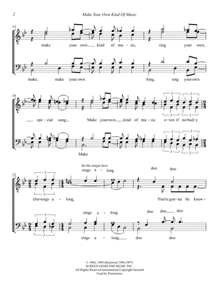 Make Your Own Kind Of Music Page 2