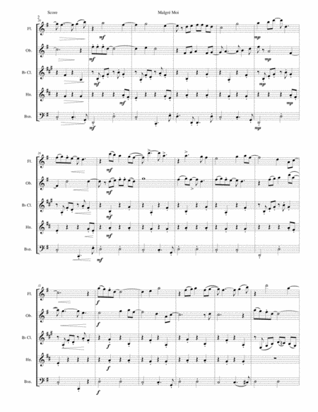 Malgr Moi For Wind Quintet Page 2