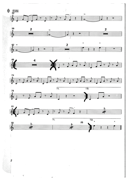 Mambo No 5 A Little Bit Of Male Vocal With Big Band Key Of Eb Page 2