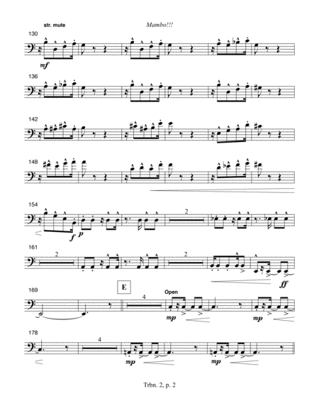 Mambo Trombone 2 Part Page 2