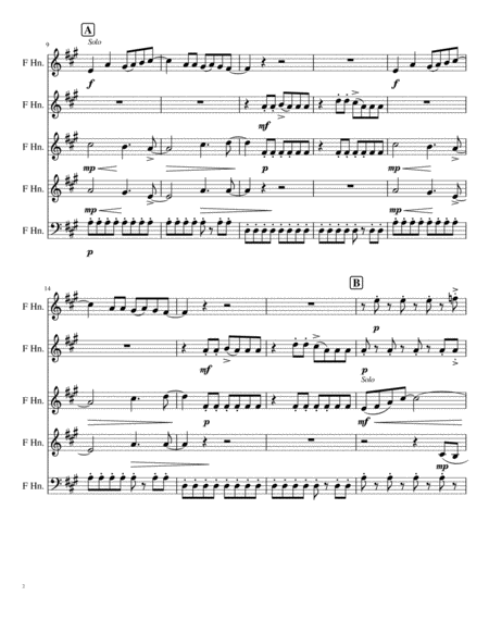 Mamma Mia For Horn Quintet Page 2