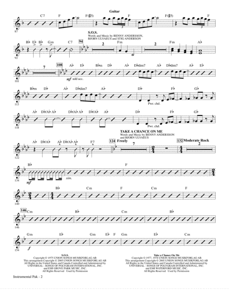 Mamma Mia Highlights From The Movie Soundtrack Arr Mac Huff Guitar Page 2