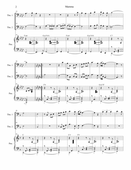 Mamma Trombone Duet Page 2