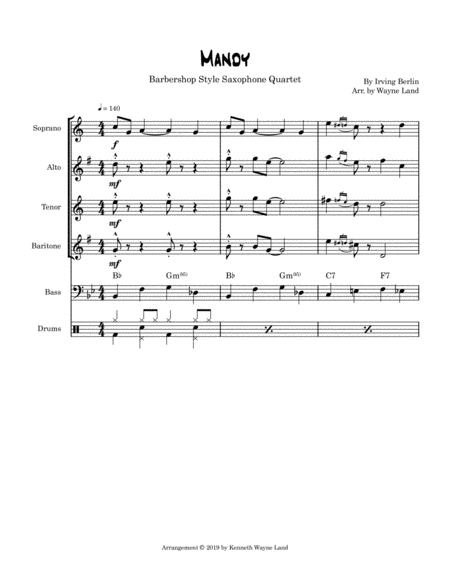 Mandy Saxophone Quartet Page 2