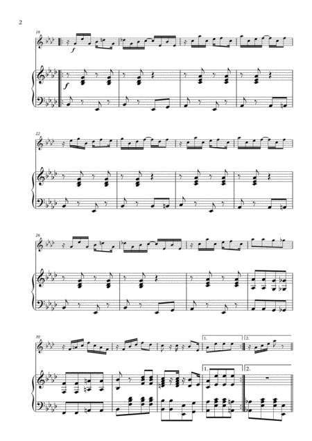 Maple Leaf Rag Arranged For Violin And Piano Page 2