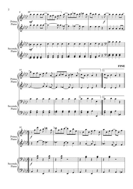 Maple Leaf Rag Easy Piano Duet Page 2