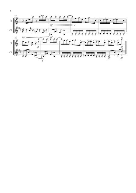 Maple Leaf Rag For Flute And Clarinet Duet Page 2