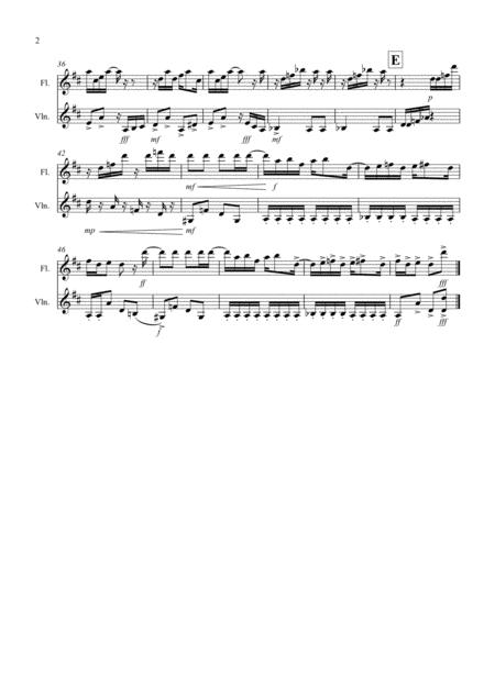 Maple Leaf Rag For Flute And Violin Duet Page 2